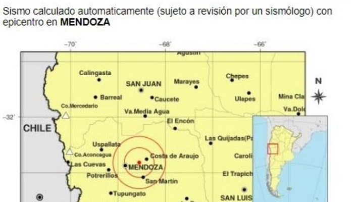 Mendoza tuvo este lunes su primer temblor del 2024