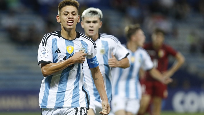 Argentina goleó a Venezuela en el debut del Sudamericano Sub 17