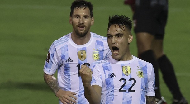 Argentina, con buen juego y efectividad en ataque, goleó a Venezuela en Caracas