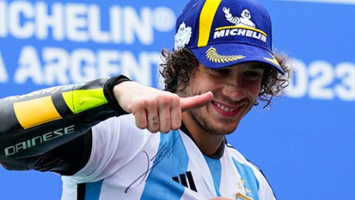 MotoGP de Termas de Río Hondo: al ganador le regalaron la camiseta de Messi y enloqueció