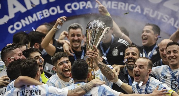 Argentina le ganó a Paraguay y se consagró campeón de América en futsal
