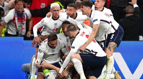 Inglaterra  venció a Dinamarca y es finalista de la Eurocopa
