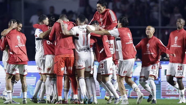 San Pablo se impuso en una dramática serie de penales y es semifinalista de la Sudamericana