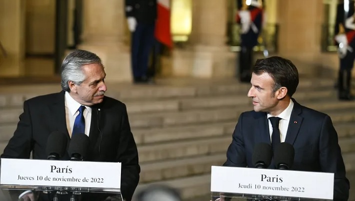 Alberto Fernández se reunió con Macron en París con Ucrania como eje