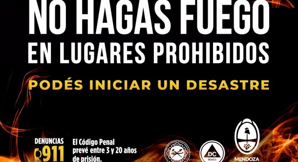 Ola de calor, Mendoza en alerta roja: piden no encender fuegos en zonas no autorizadas
