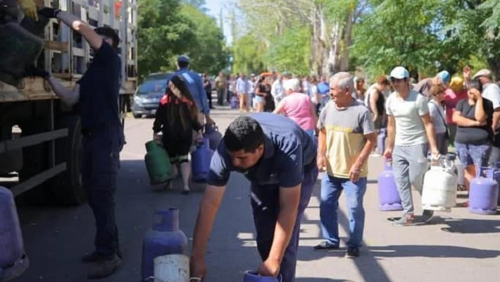 Hasta el jueves continúan los operativos de venta de gas envasado a 500 pesos en San Rafael