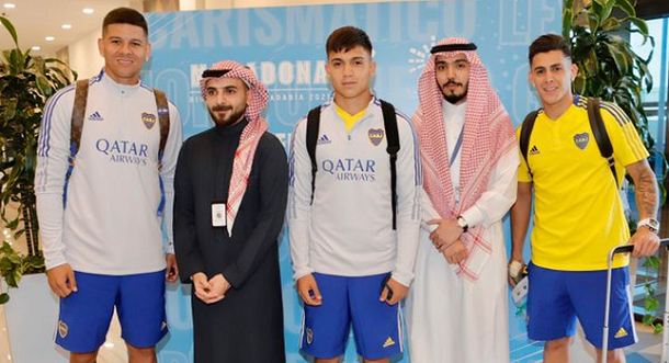 Boca ya está en Arabia Saudita para jugar ante el Barcelona por la Maradona Cup