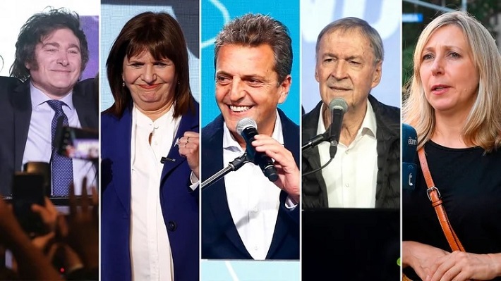 Elecciones 2023 : los cinco candidatos a presidente tras las PASO y los que no estarán en octubre