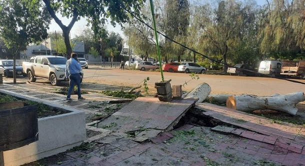 Dos muertes y graves daños por la tormenta de granizo en Lavalle