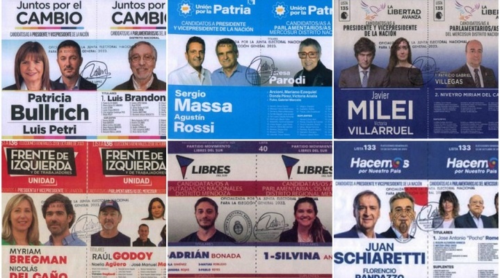 Elecciones nacionales: estas son las 6 boletas que habrá en el cuarto oscuro en Mendoza