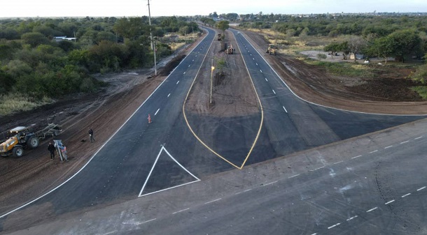 Alberto Fernández inaugura un tramo de la ruta provincial 7 en Chaco