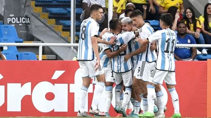 La Selección Argentina Sub 20 ganó y Brasil le dio una mano