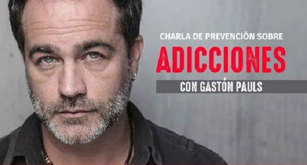 En el estadio Polimeni de Las Heras, Gastón Pauls hablará de adicciones