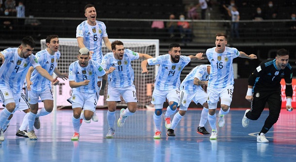 La Selección Argentina de futsal venció a Rusia y avanzó a semis del Mundial de Lituania