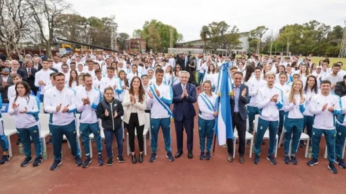 Alberto Fernández despidió a la delegación argentina que competirá en los Juegos Odesur